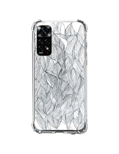 Xiaomi Redmi Note 11 / 11S Case Leaves Black and White - Léa Clément