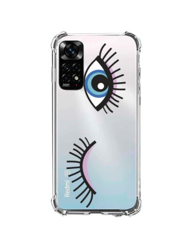 Coque Xiaomi Redmi Note 11 / 11S Eyes Oeil Yeux Bleus Transparente -  Léa Clément