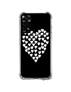 Coque Xiaomi Redmi Note 11 / 11S Coeur en coeurs blancs - Project M