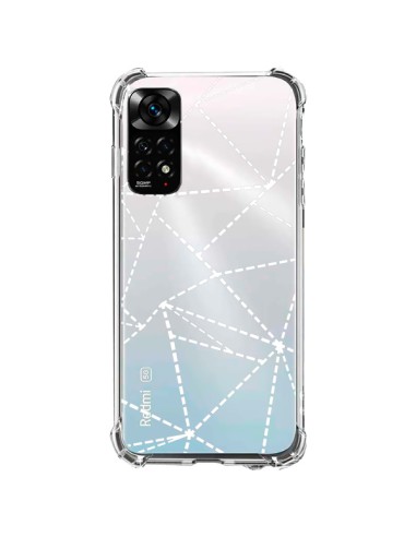 Xiaomi Redmi Note 11 / 11S Case Lines Points Abstract White Clear - Project M