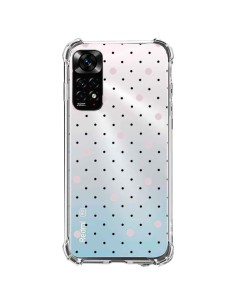 Coque Xiaomi Redmi Note 11 / 11S Point Rose Pin Point Transparente - Project M