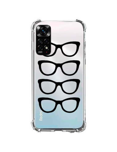 Coque Xiaomi Redmi Note 11 / 11S Sunglasses Lunettes Soleil Noir Transparente - Project M