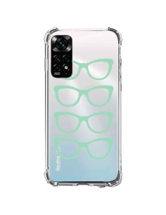 Xiaomi Redmi Note 11 / 11S Case Sunglasses Green Mint Clear - Project M