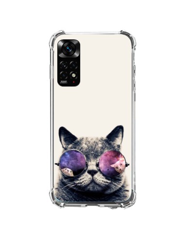 Cover Xiaomi Redmi Note 11 / 11S Gatto con gli occhiali- Gusto NYC