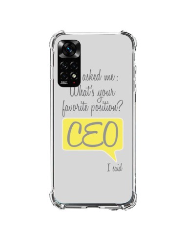 Cover Xiaomi Redmi Note 11 / 11S What's your favorite position CEO I said, Giallo - Shop Gasoline