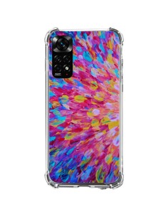 Coque Xiaomi Redmi Note 11 / 11S Fleurs Bleues Roses Splash - Ebi Emporium