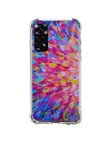 Coque Xiaomi Redmi Note 11 / 11S Fleurs Bleues Roses Splash - Ebi Emporium