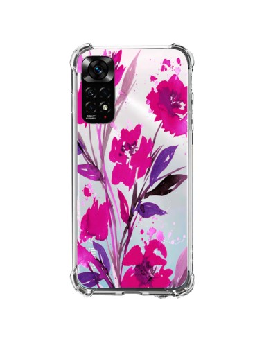 Coque Xiaomi Redmi Note 11 / 11S Roses Fleur Flower Transparente - Ebi Emporium