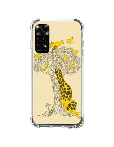 Coque Xiaomi Redmi Note 11 / 11S Girafe Amis Oiseaux - Jay Fleck