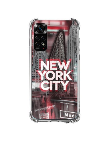 Coque Xiaomi Redmi Note 11 / 11S New York City Rouge - Javier Martinez