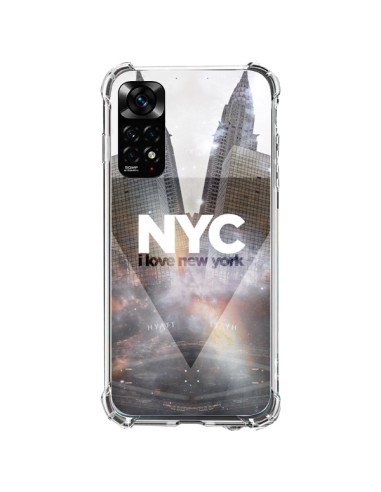 Coque Xiaomi Redmi Note 11 / 11S I Love New York City Gris - Javier Martinez