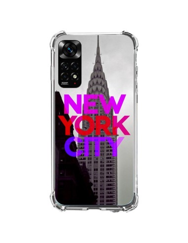 Coque Xiaomi Redmi Note 11 / 11S New York City Rose Rouge - Javier Martinez