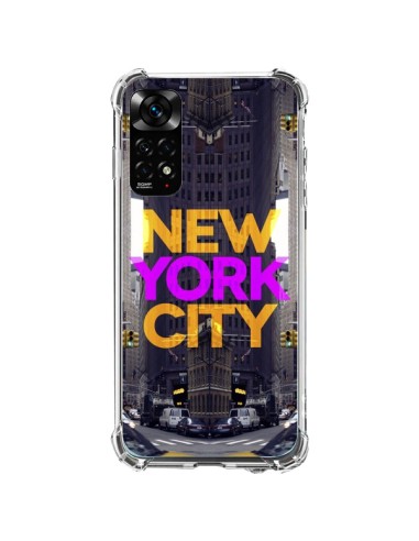 Coque Xiaomi Redmi Note 11 / 11S New York City Orange Violet - Javier Martinez