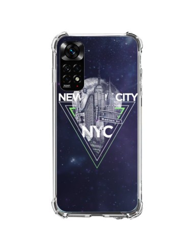 Coque Xiaomi Redmi Note 11 / 11S New York City Triangle Vert - Javier Martinez