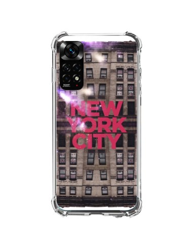 Coque Xiaomi Redmi Note 11 / 11S New York City Buildings Rouge - Javier Martinez