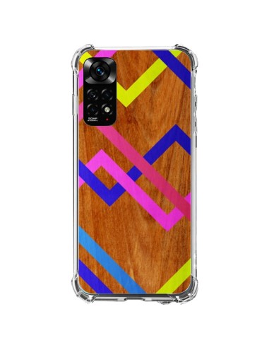 Cover Xiaomi Redmi Note 11 / 11S Rosa Giallo Legno Azteque Aztec Tribal - Jenny Mhairi