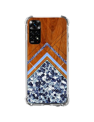 Xiaomi Redmi Note 11 / 11S Case Sequin Geometry Wood Aztec Tribal - Jenny Mhairi