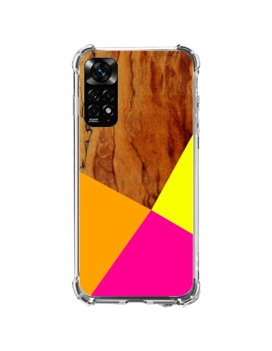 Xiaomi Redmi Note 11 / 11S Case Wooden Colour Block Wood Aztec Tribal - Jenny Mhairi