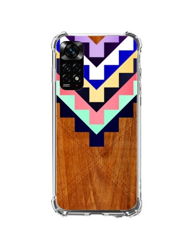 Coque Xiaomi Redmi Note 11 / 11S Wooden Tribal Bois Azteque Aztec Tribal - Jenny Mhairi