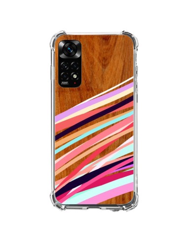 Coque Xiaomi Redmi Note 11 / 11S Wooden Waves Coral Bois Azteque Aztec Tribal - Jenny Mhairi