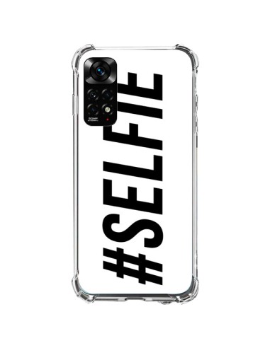 Coque Xiaomi Redmi Note 11 / 11S Hashtag Selfie Blanc Horizontal - Jonathan Perez