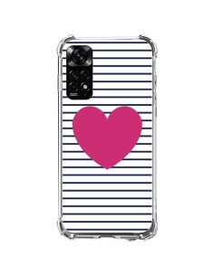 Coque Xiaomi Redmi Note 11 / 11S Coeur Traits Marin - Jonathan Perez