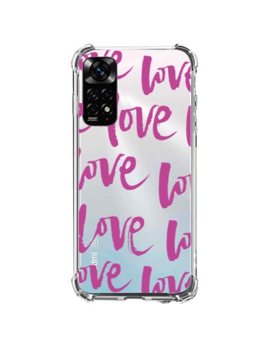 Coque Xiaomi Redmi Note 11 / 11S Love Love Love Amour Transparente - Dricia Do