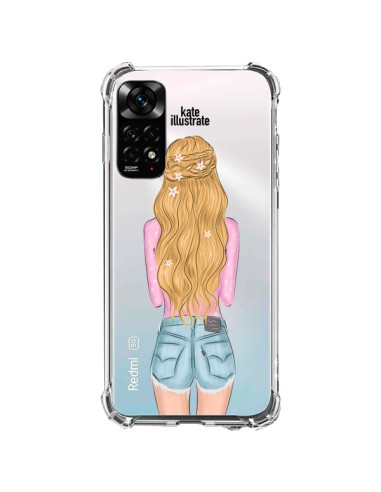 Coque Xiaomi Redmi Note 11 / 11S Blonde Don't Care Transparente - kateillustrate