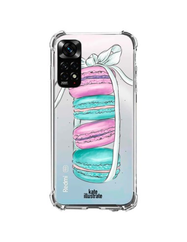 Xiaomi Redmi Note 11 / 11S Case Macarons Pink Mint Clear - kateillustrate