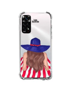Coque Xiaomi Redmi Note 11 / 11S Beah Girl Fille Plage Transparente - kateillustrate
