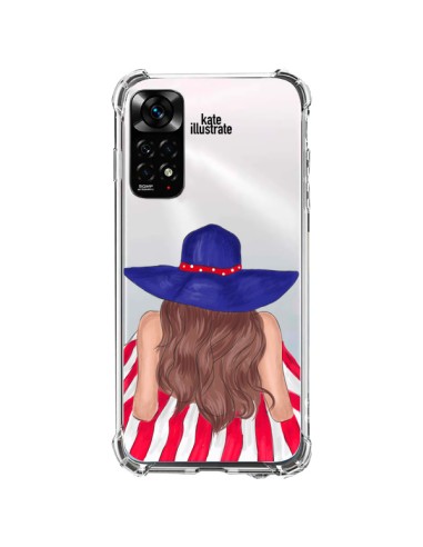 Coque Xiaomi Redmi Note 11 / 11S Beah Girl Fille Plage Transparente - kateillustrate