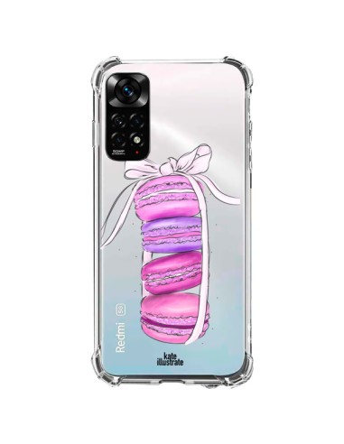 Xiaomi Redmi Note 11 / 11S Case Macarons Pink Purple Clear - kateillustrate