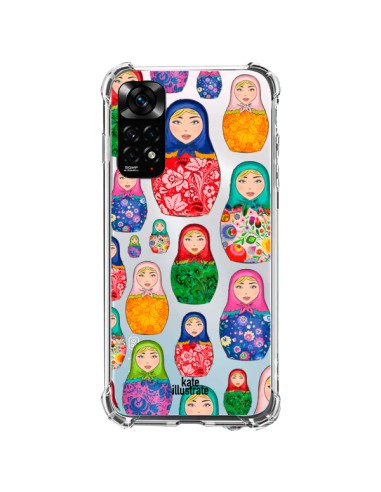 Coque Xiaomi Redmi Note 11 / 11S Matryoshka Dolls Poupées Russes Transparente - kateillustrate