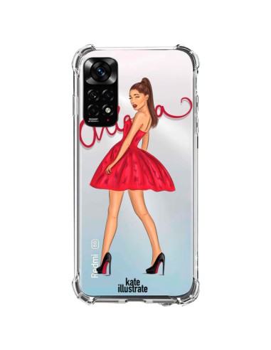 Coque Xiaomi Redmi Note 11 / 11S Ariana Grande Chanteuse Singer Transparente - kateillustrate
