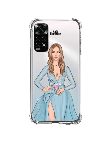 Cover Xiaomi Redmi Note 11 / 11S Cheers Diner Gala Champagne Trasparente - kateillustrate