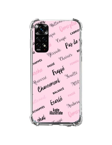 Coque Xiaomi Redmi Note 11 / 11S Ballerina Ballerine Mots - kateillustrate