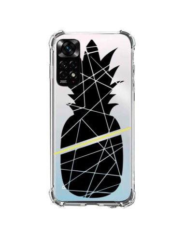 Xiaomi Redmi Note 11 / 11S Case Ananas Black Clear - Koura-Rosy Kane