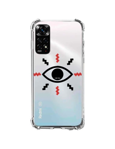 Coque Xiaomi Redmi Note 11 / 11S Eye I See You Oeil Transparente - Koura-Rosy Kane