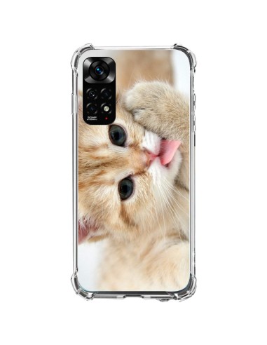 Coque Xiaomi Redmi Note 11 / 11S Chat Cat Tongue - Laetitia