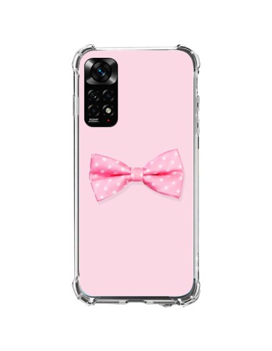 Coque Xiaomi Redmi Note 11 / 11S Noeud Papillon Rose Girly Bow Tie - Laetitia