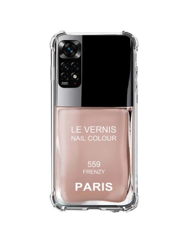 Xiaomi Redmi Note 11 / 11S Case Nail polish Paris Frenzy Beige - Laetitia
