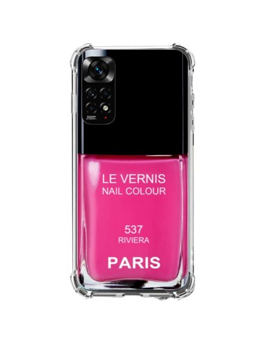Coque Xiaomi Redmi Note 11 / 11S Vernis Paris Riviera Rose - Laetitia