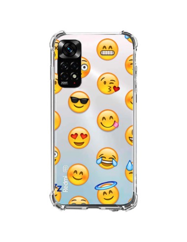 Coque Xiaomi Redmi Note 11 / 11S Smiley Emoticone Emoji Transparente - Laetitia