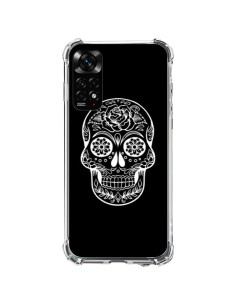 Coque Xiaomi Redmi Note 11 / 11S Tête de Mort Mexicaine Blanche - Laetitia