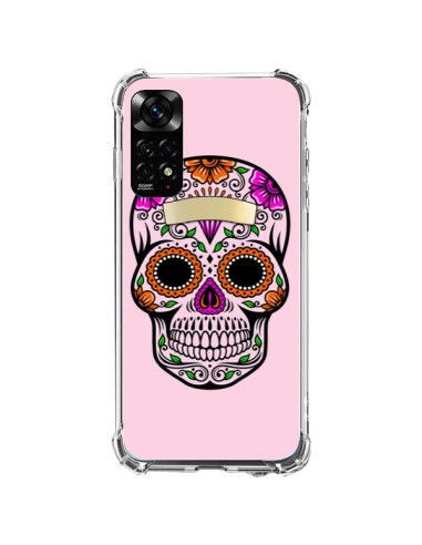 Coque Xiaomi Redmi Note 11 / 11S Tête de Mort Mexicaine Rose Multicolore - Laetitia