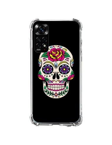 Coque Xiaomi Redmi Note 11 / 11S Tête de Mort Mexicaine Multicolore Noir - Laetitia