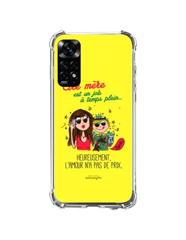 Coque Xiaomi Redmi Note 11 / 11S Etre mère est un job à plein temps Fête des Mères - Leellouebrigitte