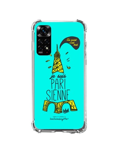 Coque Xiaomi Redmi Note 11 / 11S Je suis Parisienne La Tour Eiffel Bleu - Leellouebrigitte
