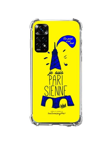 Coque Xiaomi Redmi Note 11 / 11S Je suis Parisienne La Tour Eiffel Jaune - Leellouebrigitte