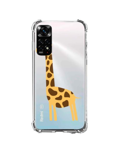 Coque Xiaomi Redmi Note 11 / 11S Girafe Giraffe Animal Savane Transparente - Petit Griffin